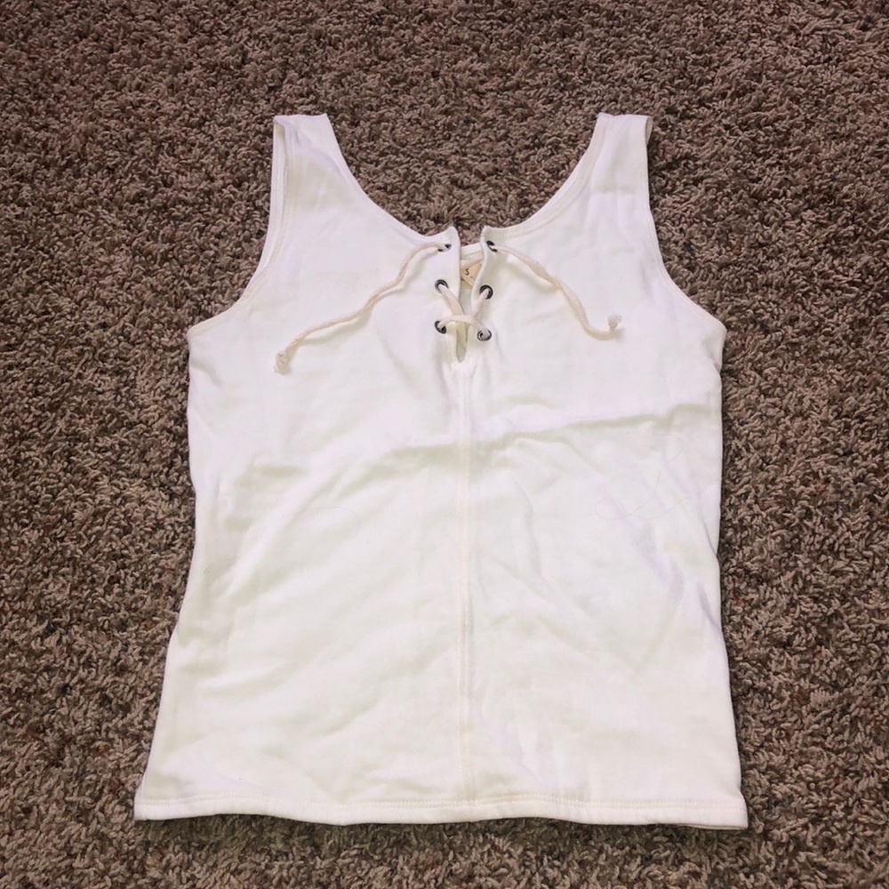 HOLLISTER lace up crop tank S - Picture 2 of 4